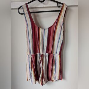 Billabong Multicolor Striped Kids Romper